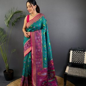Target Ikkat Patola Soft Silk Saree - Image 7