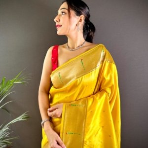 Aavishkar Royal Kanchipuram Silk Saree - Image 8