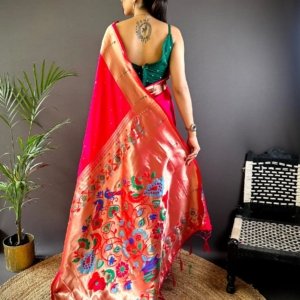 Aavishkar Royal Kanchipuram Silk Saree - Image 3
