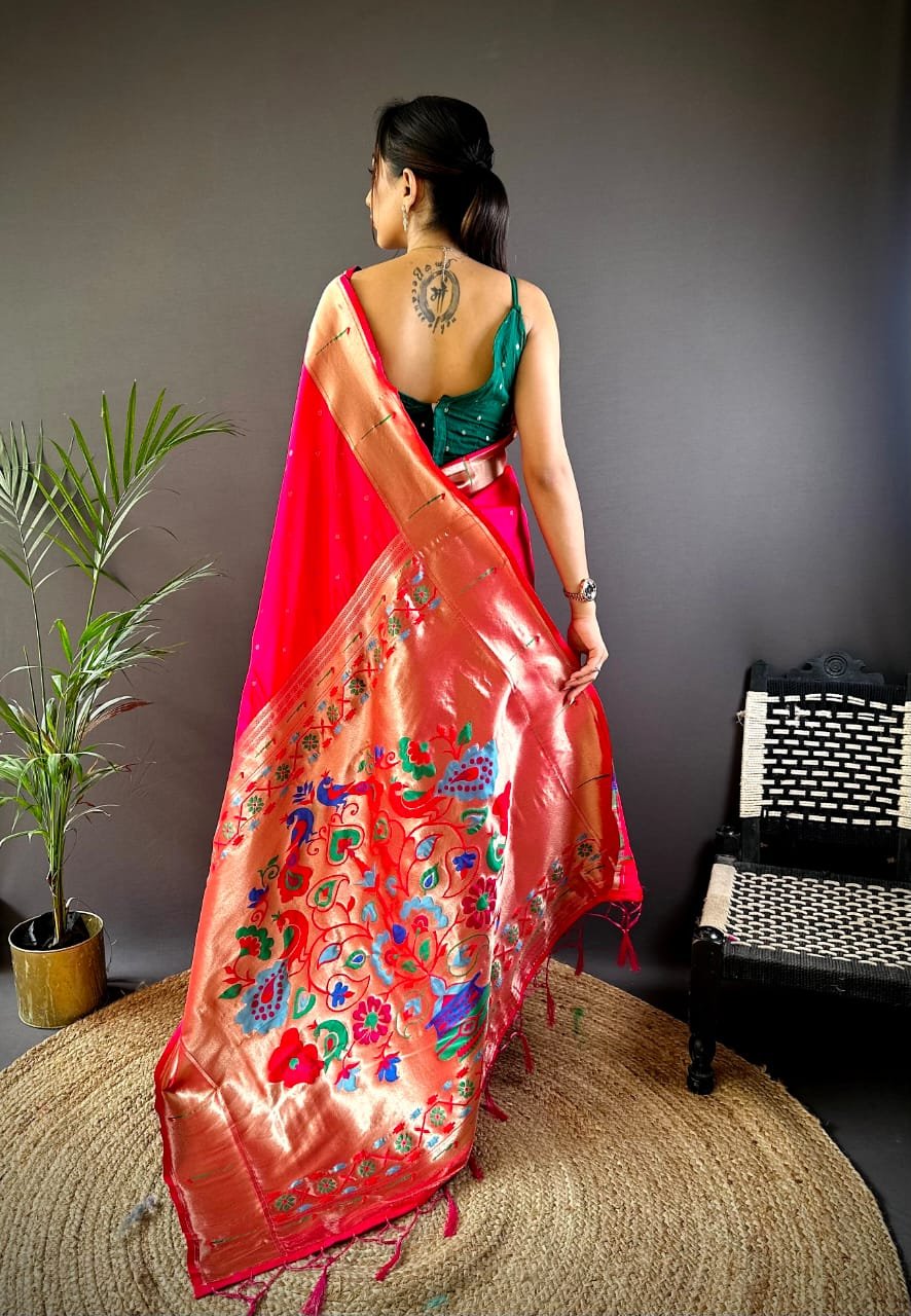 Aavishkar Royal Kanchipuram Silk Saree - Image 3
