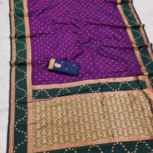 Premium Zari Banarasi Silk Saree - Image 7