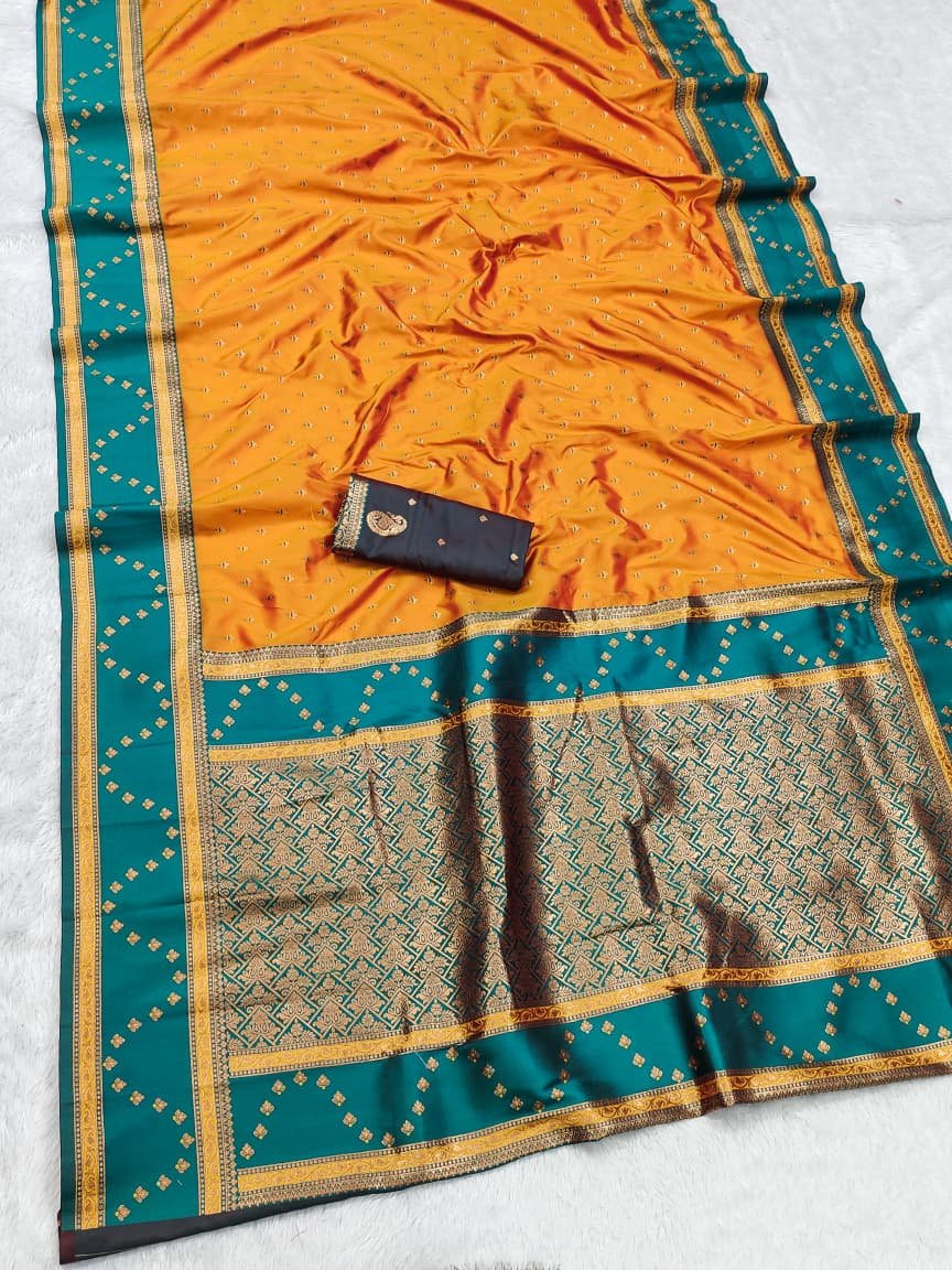 Premium Zari Banarasi Silk Saree - Image 5