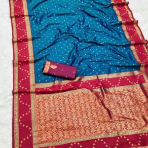 Premium Zari Banarasi Silk Saree - Image 3