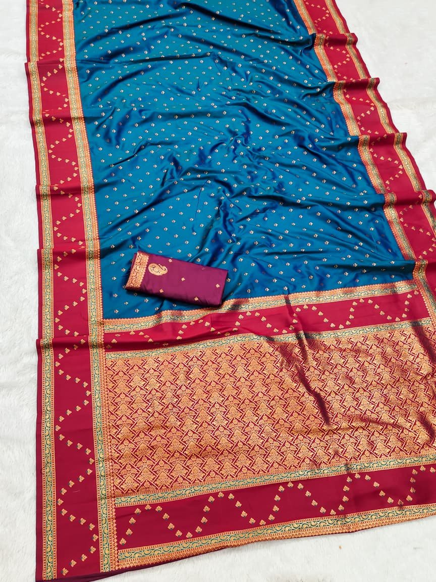 Premium Zari Banarasi Silk Saree - Image 3