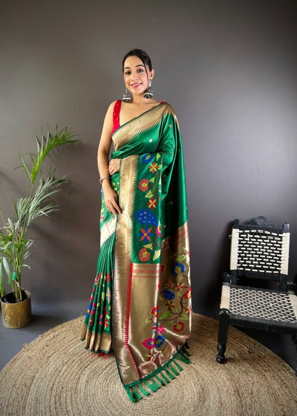 Swayamwar Royal Kanchivaram Paithani Silk Saree