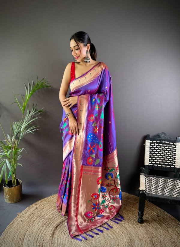 Swayamwar Royal Kanchivaram Paithani Silk Saree