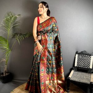 Royal Tassel Banarasi Silk Saree - Image 5