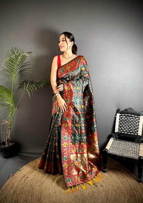 Royal Tassel Banarasi Silk Saree