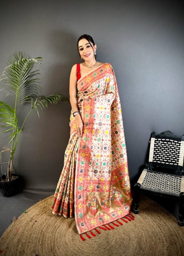 Royal Tassel Banarasi Silk Saree