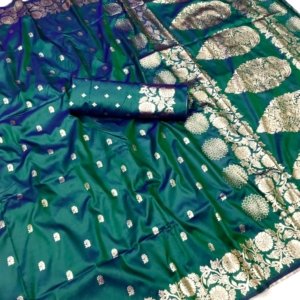Heritage Banarasi Silk Saree - Image 3