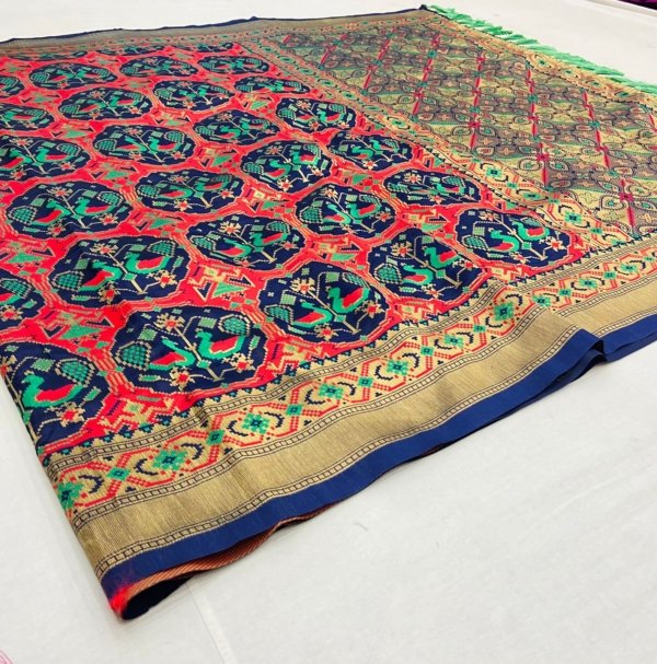 Action Tassel Banarasi Silk Saree