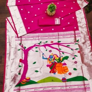 Royal Marathi Paithani Saree - Image 5