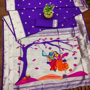 Royal Marathi Paithani Saree - Image 3