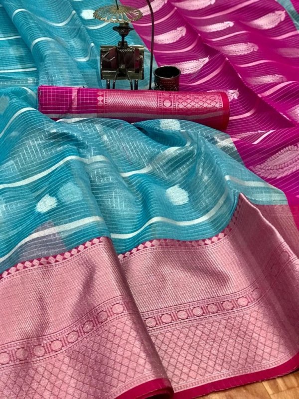 Elegant Organza Silk Saree