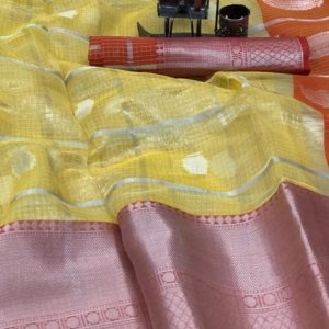 Elegant Organza Silk Saree - Image 5