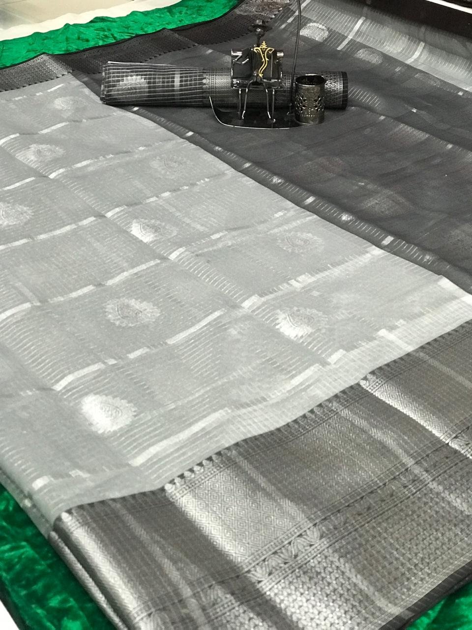 Elegant Organza Silk Saree - Image 3