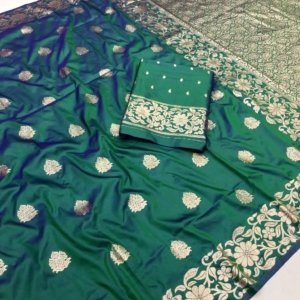 Rebola Heritage Banarasi Silk Saree - Image 2