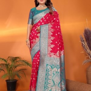 Festival Zari Banarasi Silk Saree - Image 3