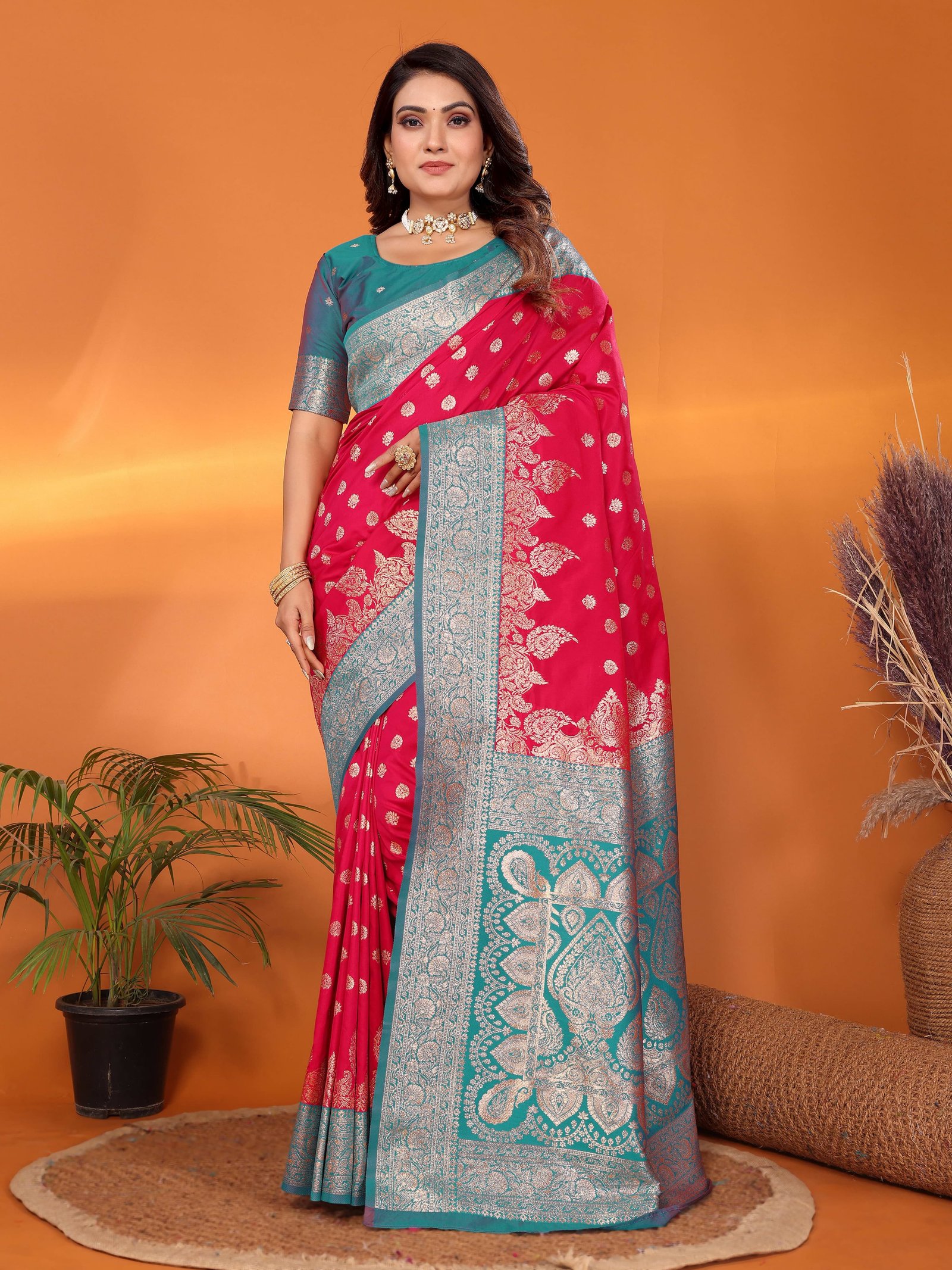 Festival Zari Banarasi Silk Saree - Image 3