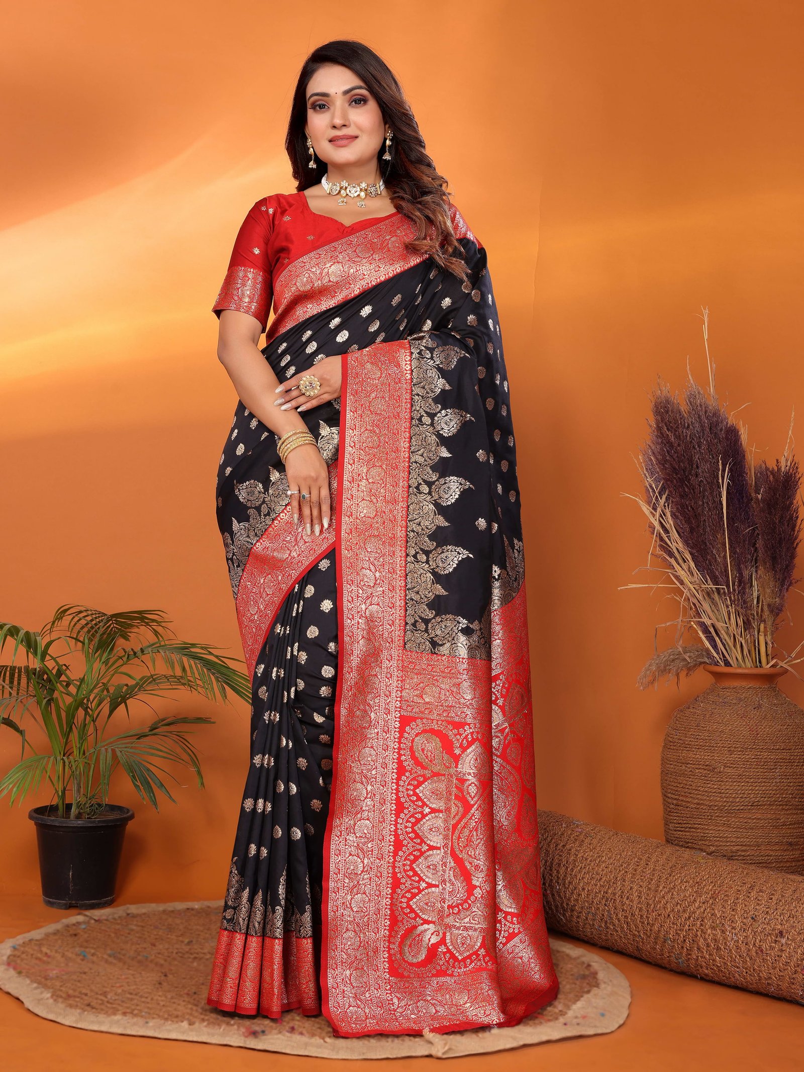 Festival Zari Banarasi Silk Saree - Image 2