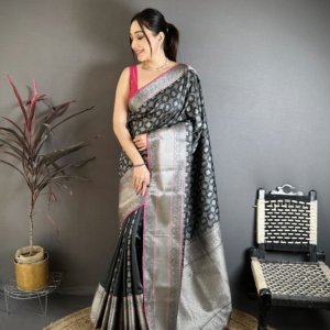 Premium Banarasi Silk Jacquard Saree Collection - Image 2