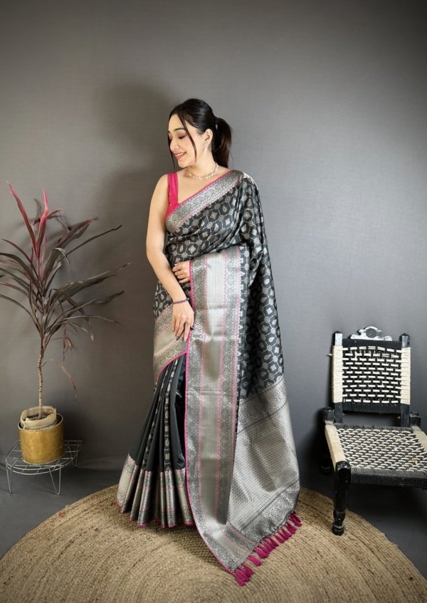 Premium Banarasi Silk Jacquard Saree Collection