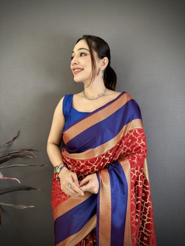 Premium Lichi Silk Jacquard Saree