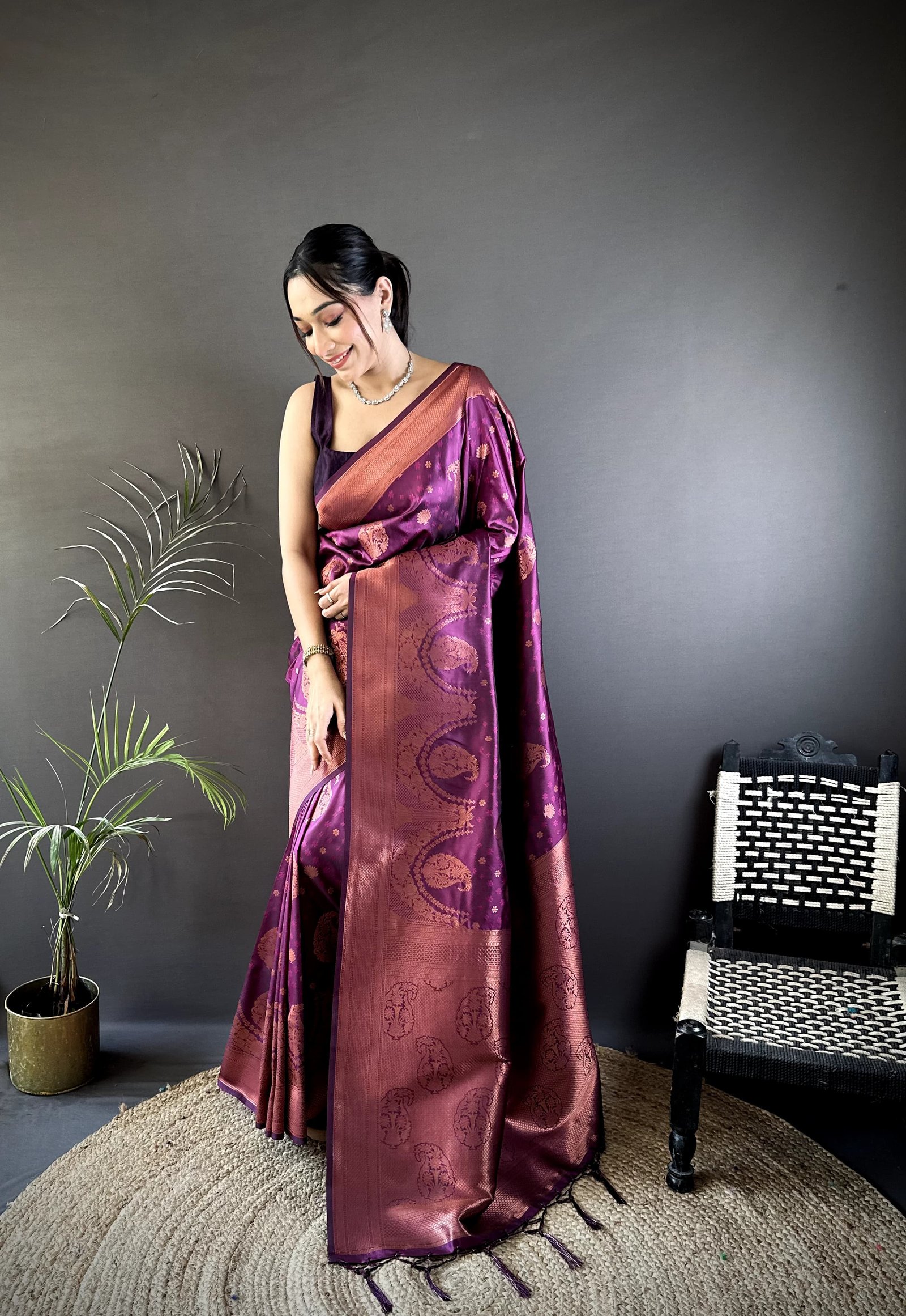 Premium Banarasi Soft Silk Saree - Image 3