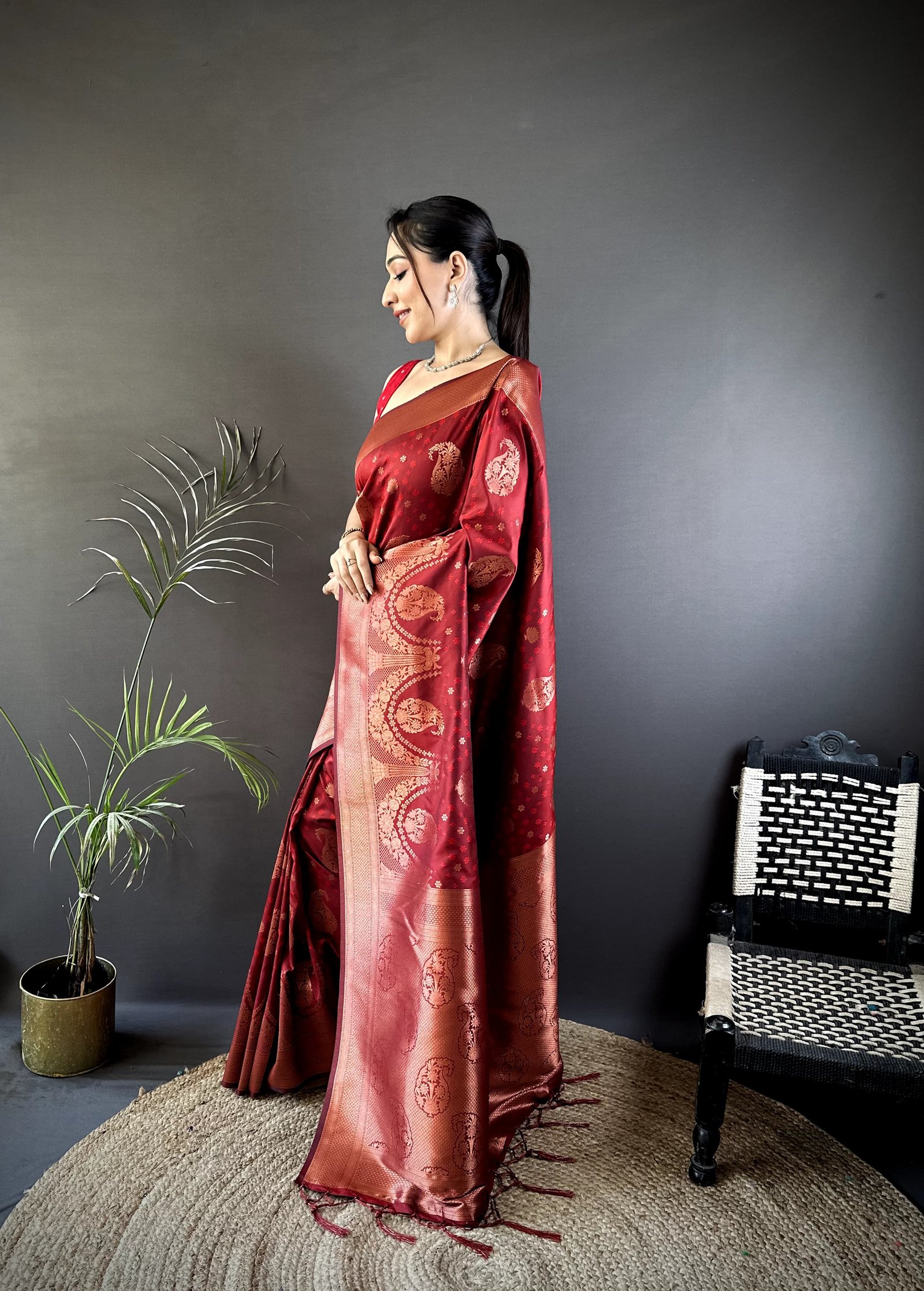 Premium Banarasi Soft Silk Saree - Image 5