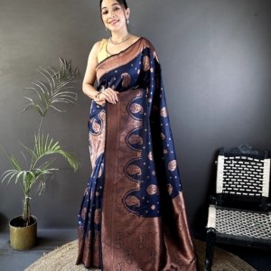 Premium Banarasi Soft Silk Saree - Image 2