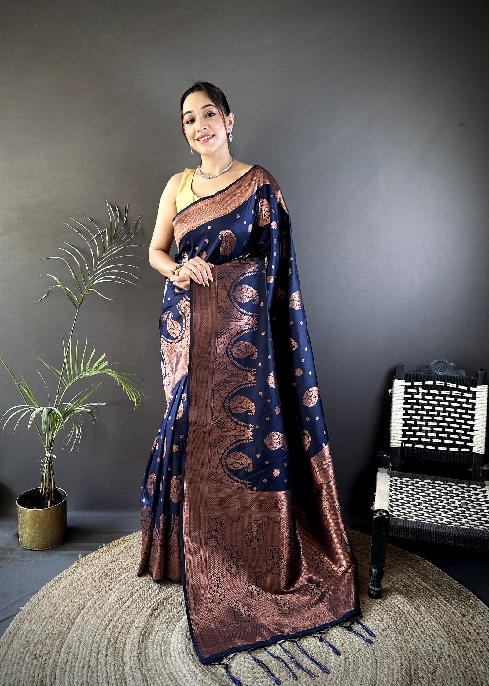 Premium Banarasi Soft Silk Saree - Image 2
