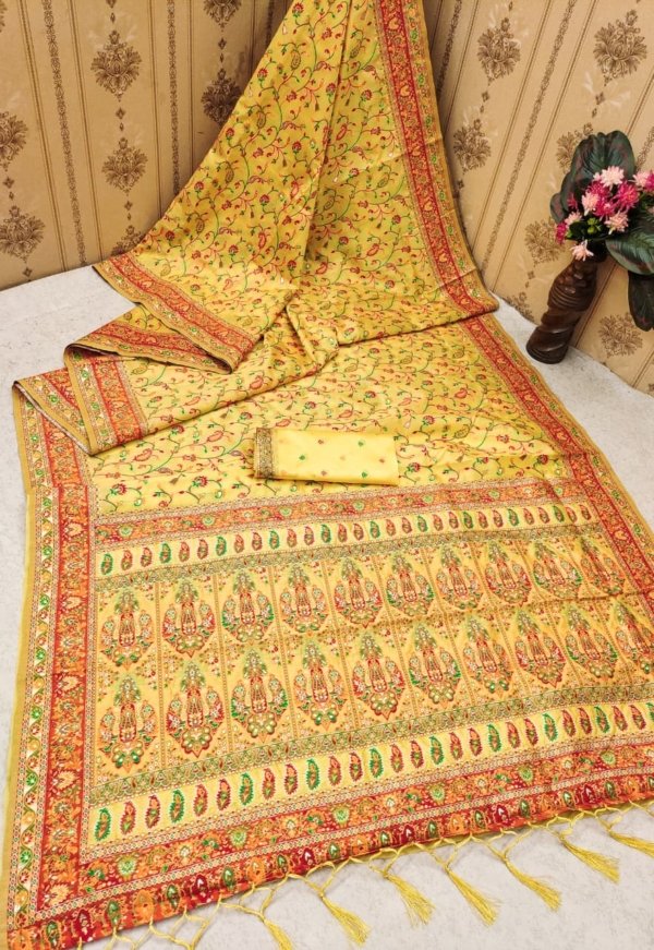 Premium Kashmiri Pashmina Silk Saree