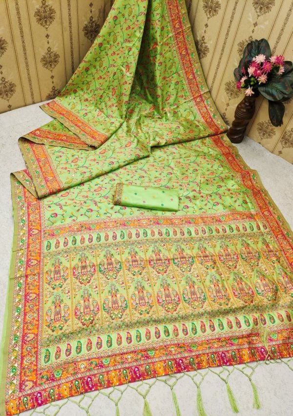 Premium Kashmiri Pashmina Silk Saree