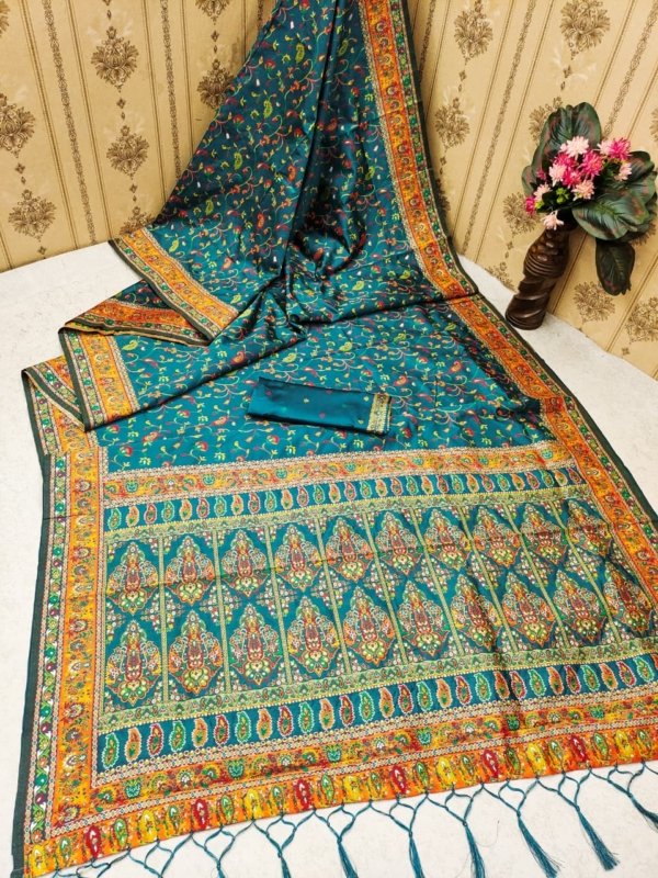 Premium Kashmiri Pashmina Silk Saree