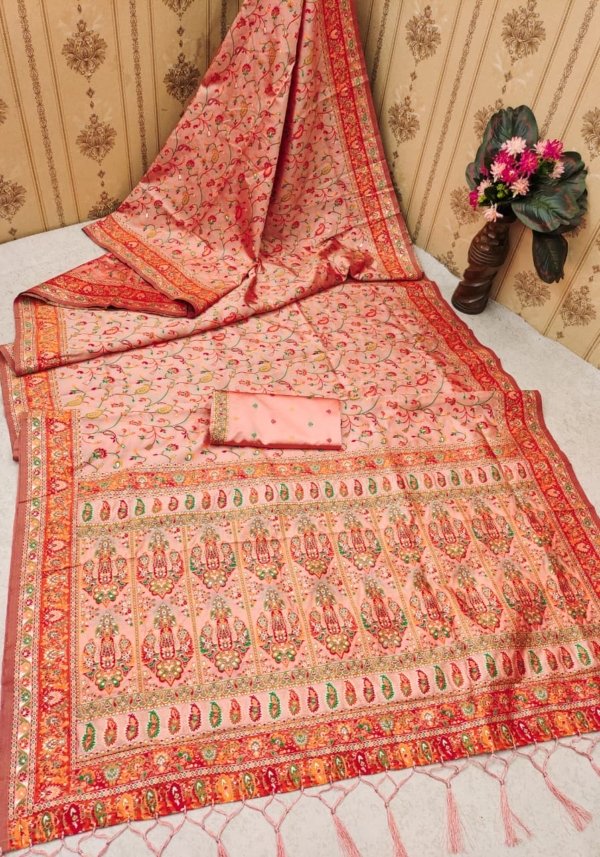 Premium Kashmiri Pashmina Silk Saree