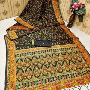 Premium Kashmiri Pashmina Silk Saree - Image 2