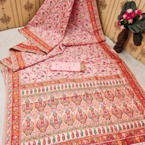 Premium Kashmiri Pashmina Silk Saree - Image 4