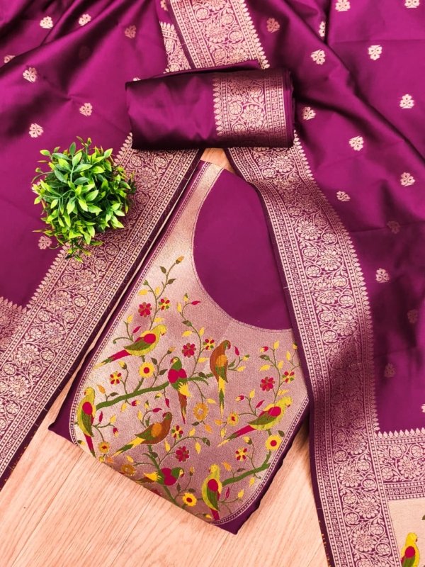 Premium Royal Paithani Silk Dress Material Collection