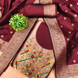 Premium Royal Paithani Silk Dress Material Collection - Image 6