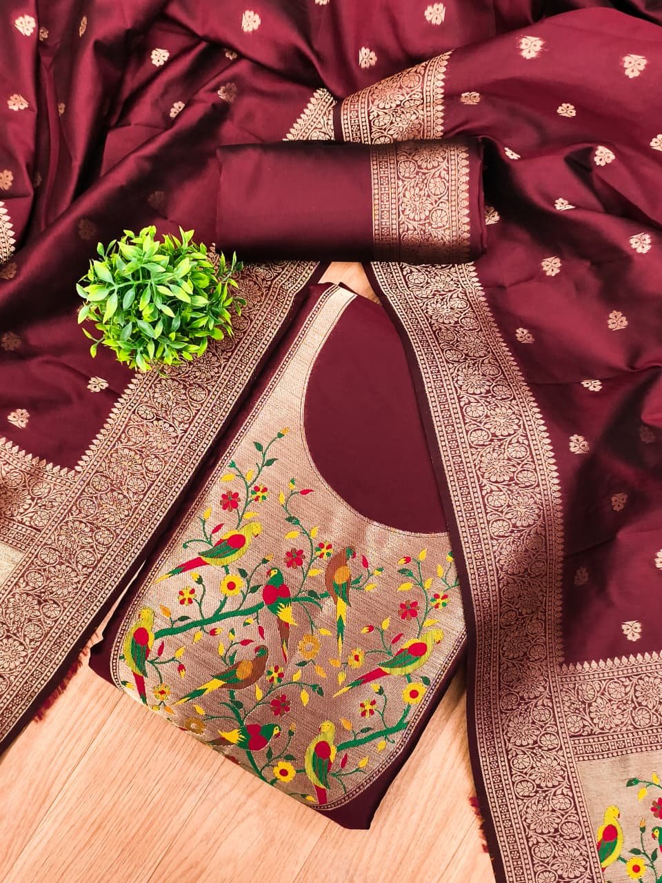 Premium Royal Paithani Silk Dress Material Collection - Image 6