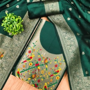 Premium Royal Paithani Silk Dress Material Collection - Image 7