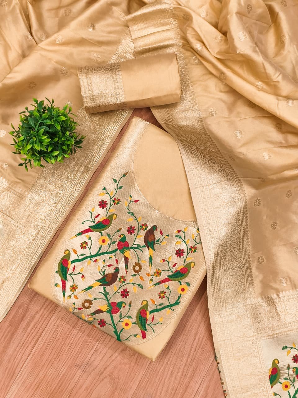Premium Royal Paithani Silk Dress Material Collection - Image 5