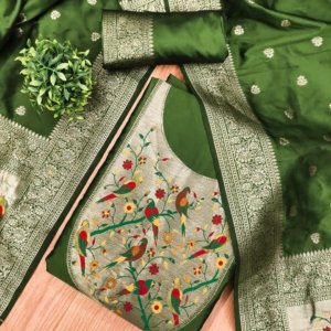 Premium Royal Paithani Silk Dress Material Collection - Image 9