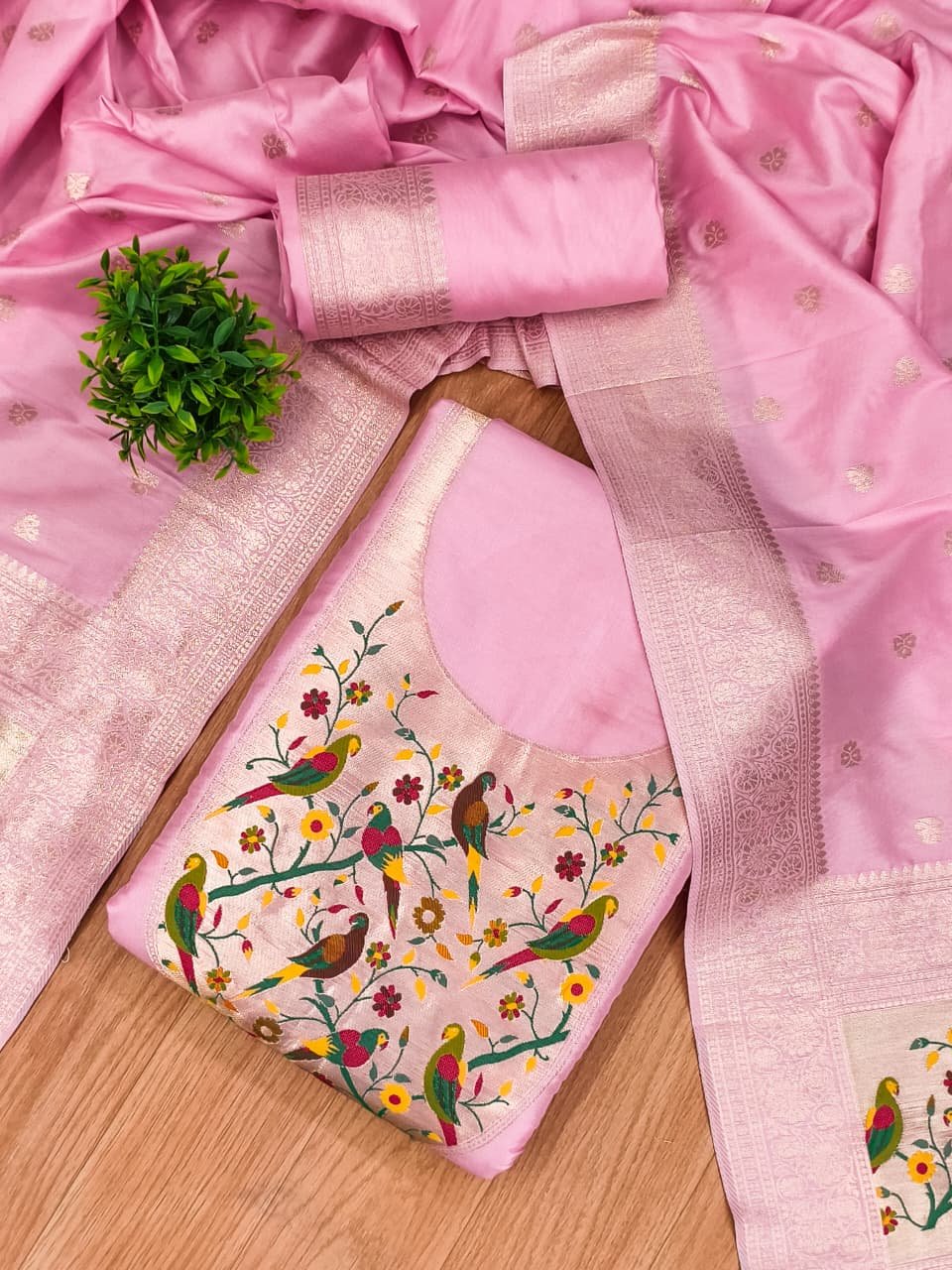 Premium Royal Paithani Silk Dress Material Collection - Image 11