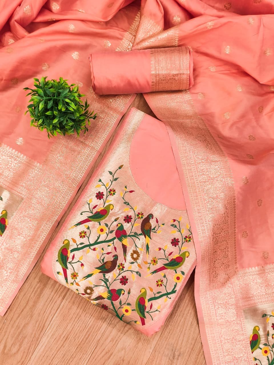 Premium Royal Paithani Silk Dress Material Collection - Image 2