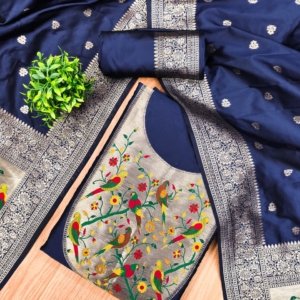 Premium Royal Paithani Silk Dress Material Collection