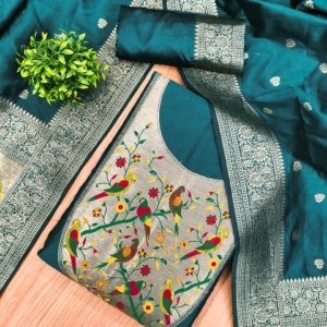 Premium Royal Paithani Silk Dress Material Collection - Image 4