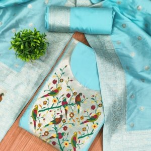 Premium Royal Paithani Silk Dress Material Collection - Image 15