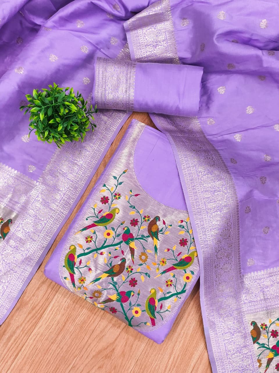 Premium Royal Paithani Silk Dress Material Collection - Image 8