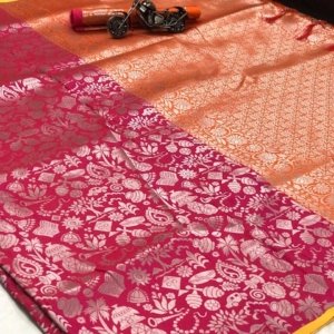 Premium Rich Pallu Jacquard Silk Saree